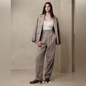 Banana republic seafarer pant gray with adjustable waist